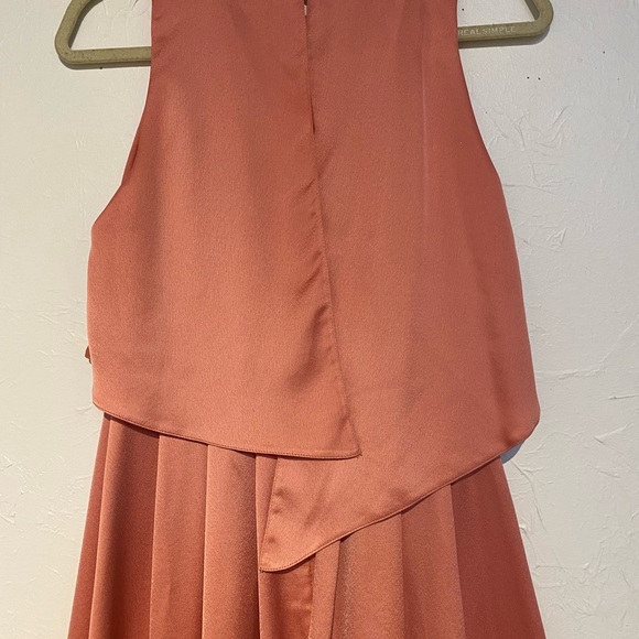 ASOS DESIGN crop top thigh split satin midi dress - Picture 8 of 17